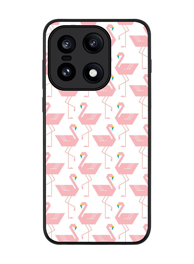 For OnePlus 15 Case,Slim fit Camera Protection, Shockproof Thin Phone cover  - Feminine Flamingos